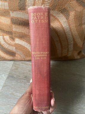 Book of Patriotism - Red Clothbound Vintage George Frisbie Hoar 1902